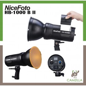 NiceFoto 100W HB-1000B II Battery powered COB LED Video Light for Photo professional video light 5600K